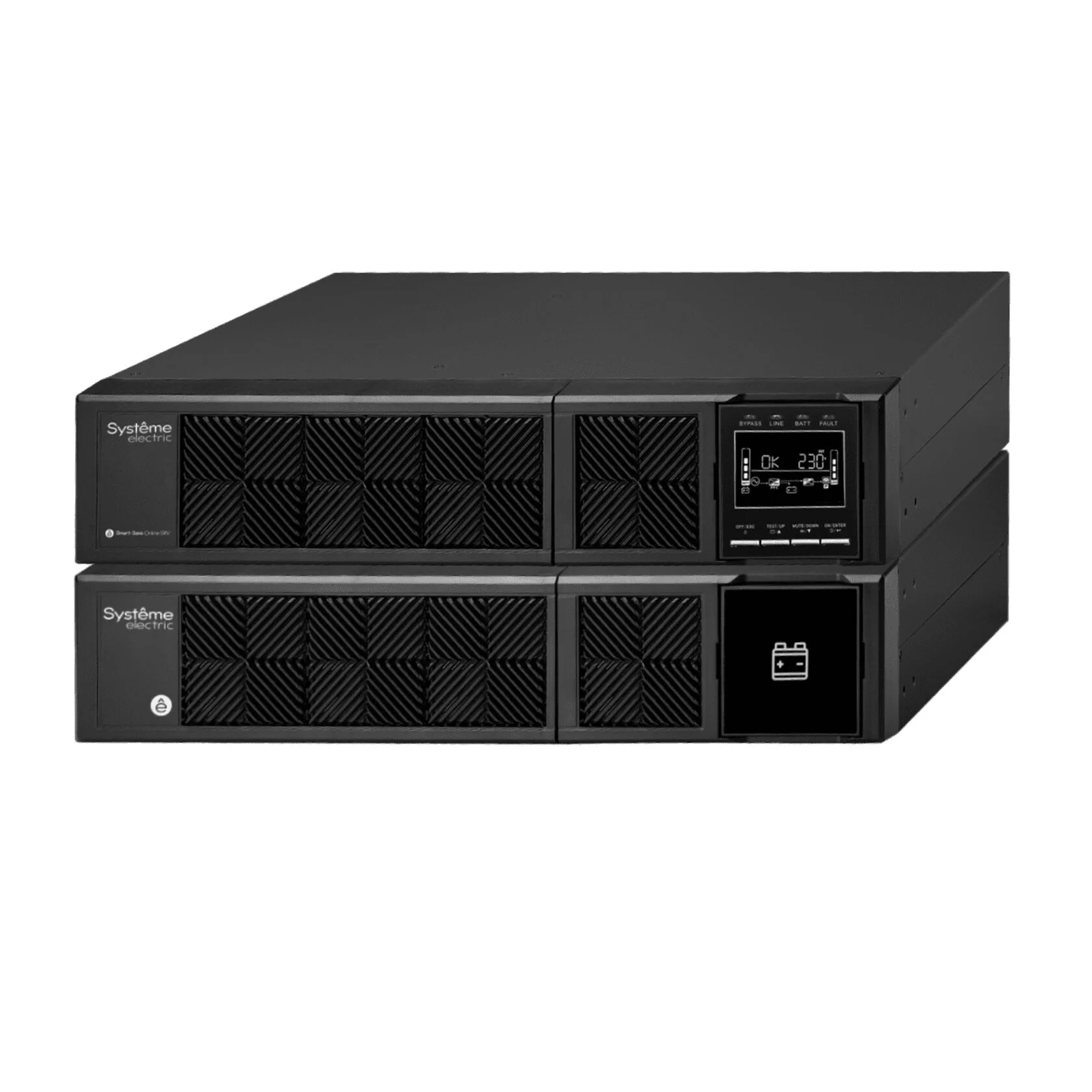 Источник бесперебойного питания Systeme Electric Smart-Save SRV 6000VA/5400W, Online, клеммы, Rack/Tower, LCD SRVSE6KRTXLI4U SRVSE6KRTXLI4U