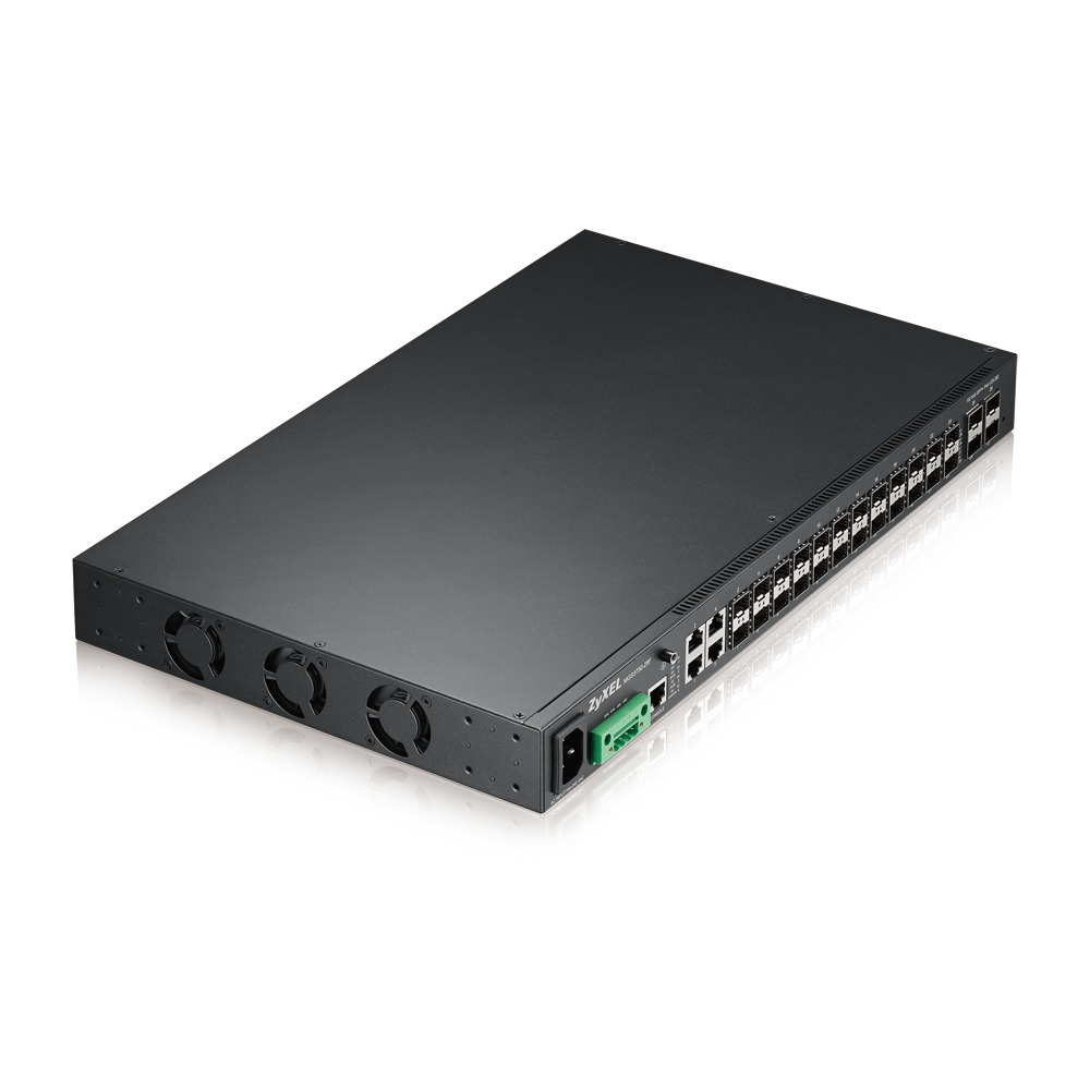 Коммутатор ZYXEL MGS3750-28F, L2, 20xSFP, 4xSFP+, 4xCombo (SFP/RJ-45), питание AC/DC MGS3750-28F-EU02V1F MGS3750-28F-EU02V1F