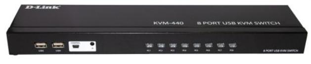 KVM-переключатель D-Link 8-портовый с портами VGA и 4 портами USB KVM-440/C2A KVM-440/C2A