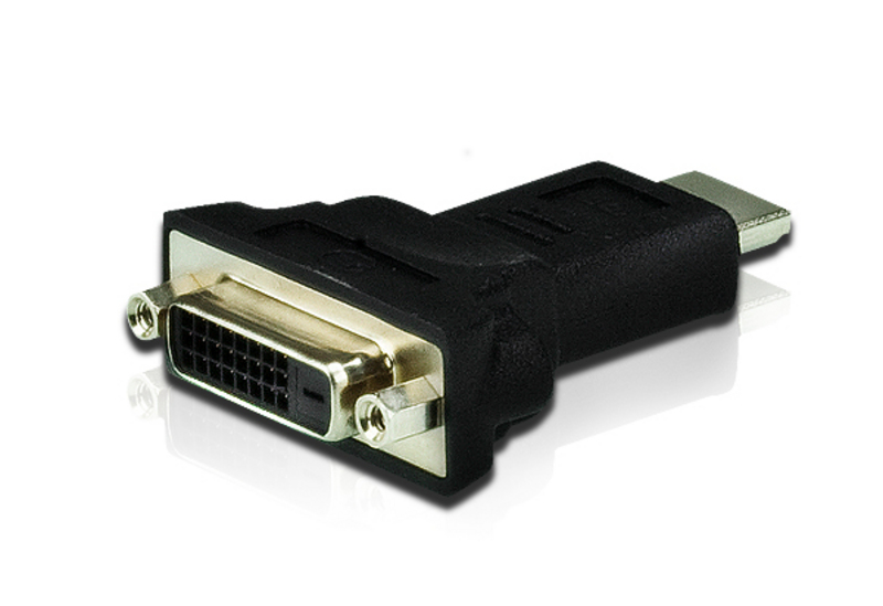 Адаптер ATEN DVI<=>HDMI, Female-Male, 19 провод,, опрессованн,, 2A-128G 2A-128G