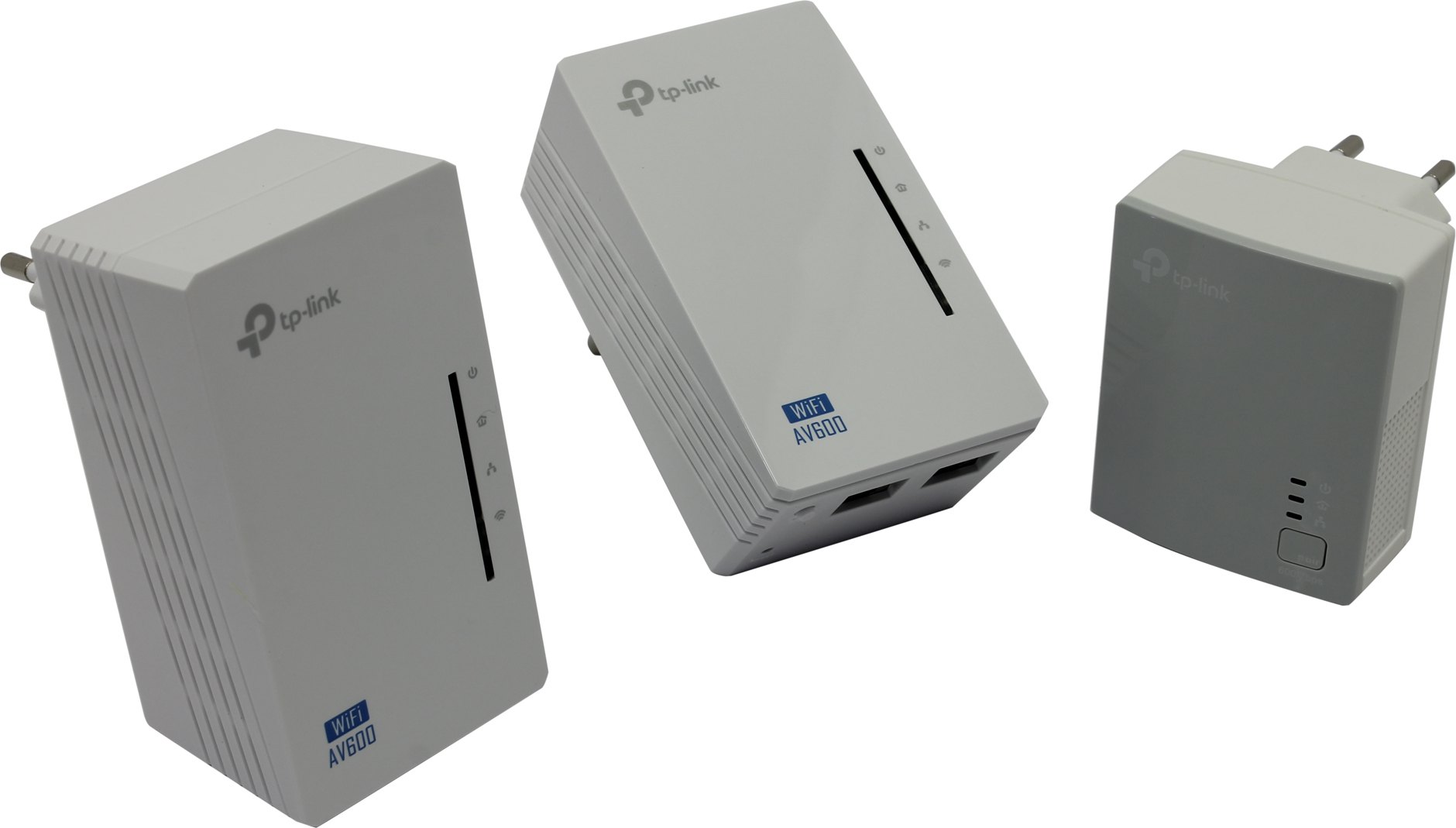 Адаптер TP-Link TL-WPA4220T KIT AV500 Комплект Wi-Fi Powerline адаптеров с 2 портами Ethernet TL-WPA4220TKIT