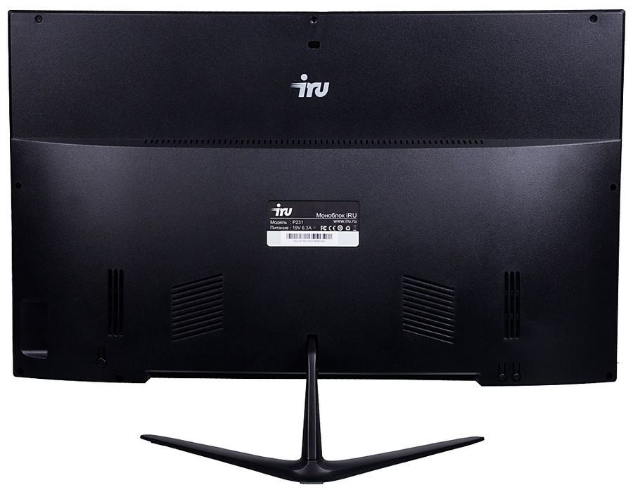 Моноблок iRU Office P2313 23.8" Full HD i3 10100 (3.6) 4Gb SSD240Gb UHDG 630 Free DOS GbitEth WiFi BT 120W Cam черный 1920x1080 1551254 1551254