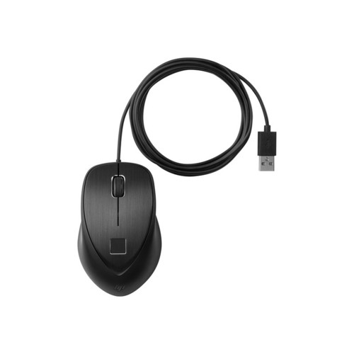 Мышь HP Wired USB Fingerprint (black) 4TS44AA 4TS44AA #3