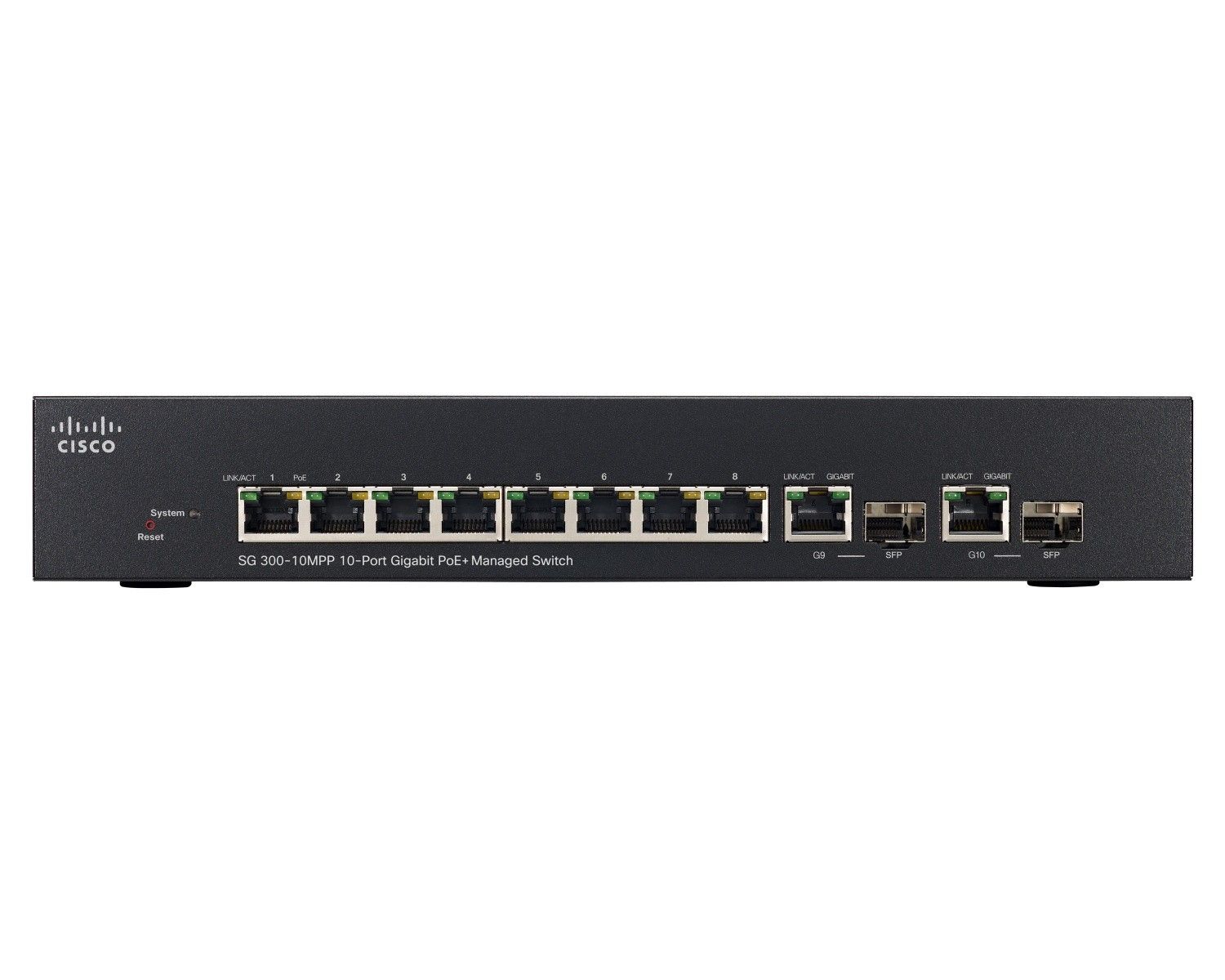 Коммутатор Cisco SG350-10MP 10-port Gigabit POE Managed Switch SG350-10MP-K9-EU SG350-10MP-K9-EU