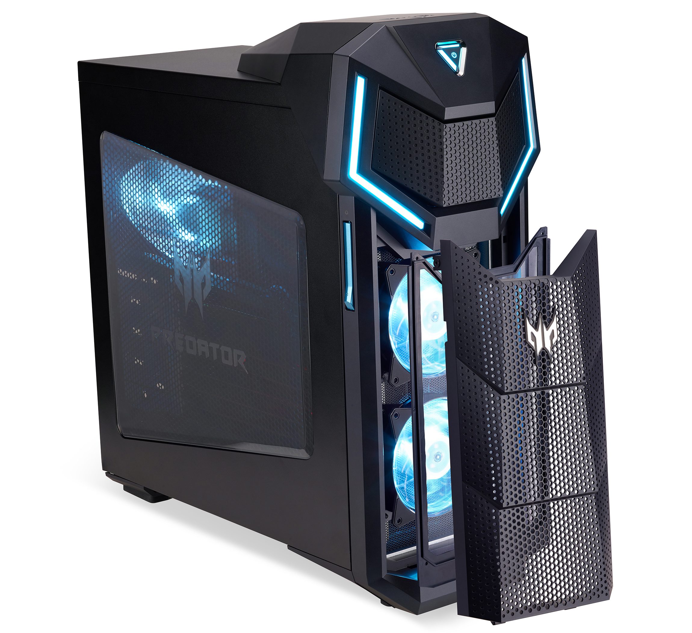 Персональный компьютер Acer Predator PO5-610 i7 8700 (3.2)/32Gb/3Tb 7.2k/SSD256Gb/RTX2080 8Gb/DVDRW/Free DOS/GbitEth/WiFi/BT/730 DG.E0SER.009 DG.E0SER.009