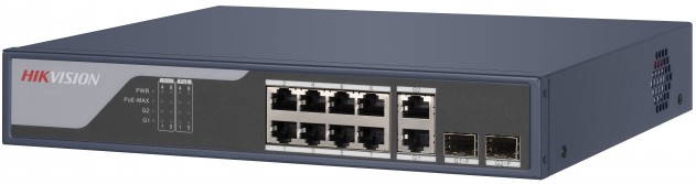 PoE коммутатор Hikvision DS-3E1310P-SI L2,смарт-управляемый, 8 10/100M RJ45 PoE-порт, 2 Gigabit combo порт, 802.3af/at, бюджет PoE 125W DS-3E1310P-SI DS-3E1310P-SI