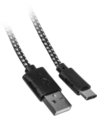 Кабель Buro Braided BRET TYPEC1 USB A(m) USB Type-C (m) 1м BHP RET TYPEC1 BHP RET TYPEC1