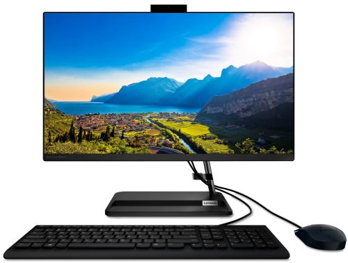 Моноблок Lenovo IdeaCentre AIO 3 22ITL6 21,5" Pentium Gold 7505, 2x4GB DDR4 3200 SODIMM, 256GB SSD M.2, Intel UHD, WiFi, BT, USB KB&Mouse, NoOS, Black, 6kg F0G5001ARK F0G5001ARK