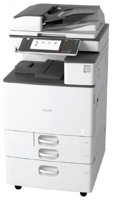 МФУ Ricoh MP C2011SP A3, цветной, 1,5Гб, 20стр/мин, дуплекс, GigaLAN, HDD250, ARDF100, 2x550л, с девелопером, без тонера 417319 417319
