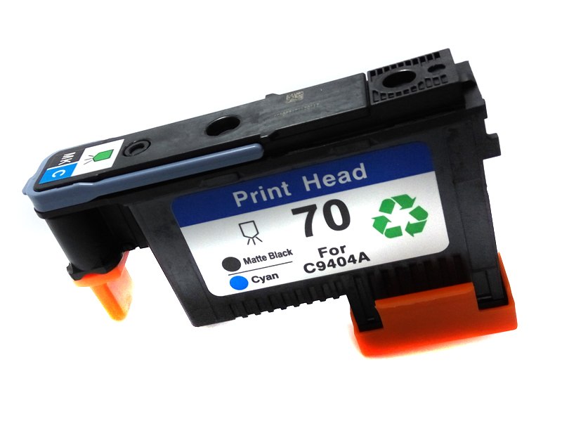 Печатающая головка HP 70 Matte Black + Cyan printhead  (C9404A) C9404A #1