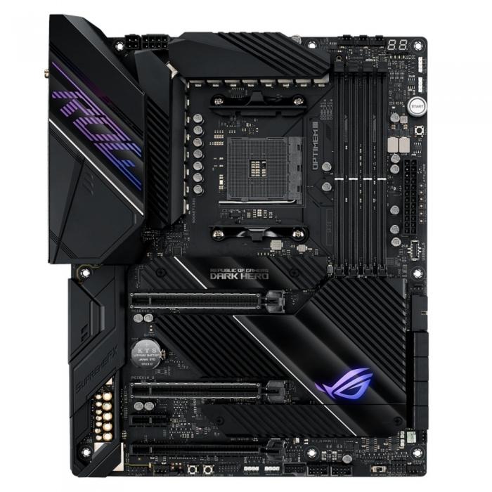 Материнская плата ASUS  ROG CROSSHAIR VIII DARK HERO AM4 AMD X570 4xDDR4 ATX AC`97 8ch(7.1) 1 x 2.5Gigabit Gigabit Ethernet RAID ROG CROSSHAIR VIII DARK HERO ROG CROSSHAIR VIII DARK HERO