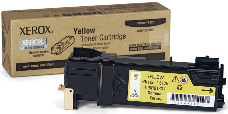 Картридж Xerox лазерный желтый (1000стр.) для Xerox Ph 6125 106R01337 106R01337 #2