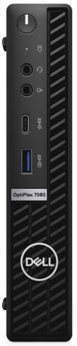 Компьютер Dell Optiplex 7080 Micro i7 10700 (2.9)/8Gb/SSD256Gb/UHDG 630/Linux/GbitEth/WiFi/BT/180W/клавиатура/мышь/черный 7080-6895 7080-6895