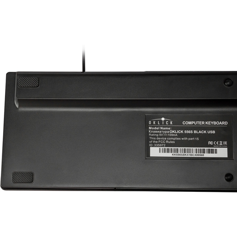 Клавиатура Oklick 556S (черный USB slim Multimedia) (335972) 335972 #5