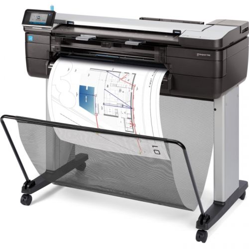 Принтер HP DesignJetT830 MFP (p/s/c, 24",4color,2400x1200dpi,1Gb,26sppA1,USB for Flash/GigEth/Wi-Fi,stand,mediabin,rollfeed,sheetfeed,tray50(A3/A4),autocutter,Scanner600dpi,24x109", 2ywarr, repl. F9A28A) F9A28D F9A28D