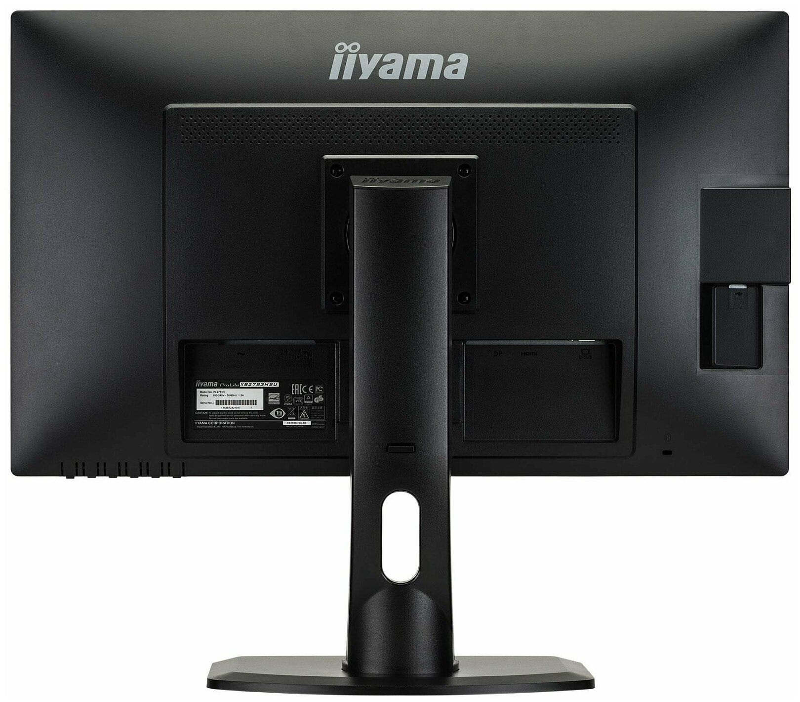 Монитор IIYAMA 27'' (16:9) 1920х1080 MVA, nonGLARE, 300cd/m2, H178°/V178°, 3000:1, 12М:1, 16.7M Color, 4ms, VGA, HDMI, DP, USB-Hub, Height adj, Pivot, Tilt, HAS, Speakers, Swivel, 3Y, Black XB2783HSU-B3 XB2783HSU-B3