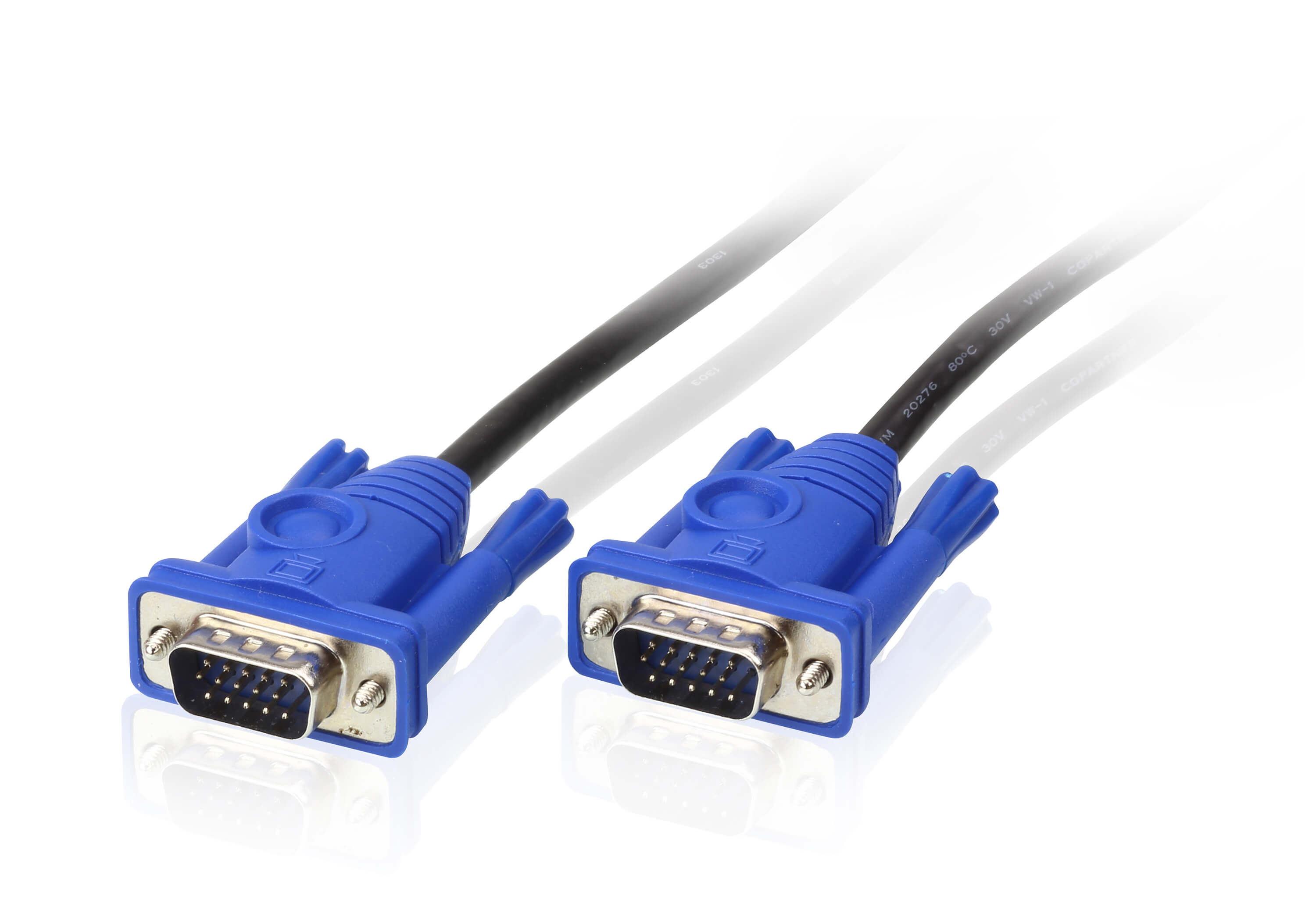 Кабель ATEN мониторный, HD DB15, Male-Male, 12 проводов, опрессованный,   3 метр черный 2L-2503 2L-2503