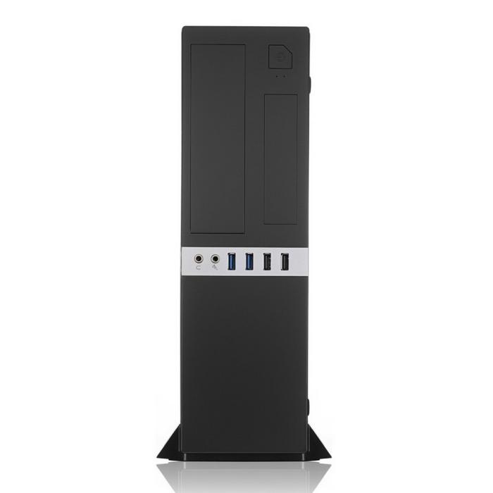 Корпус Foxline Сase Foxline mATX Desktop 300W, 2xUSB3.0, 2xUSB2.0, toolless, Black, 8cm. fan, powercord FL-203-TFX300S FL-203-TFX300S
