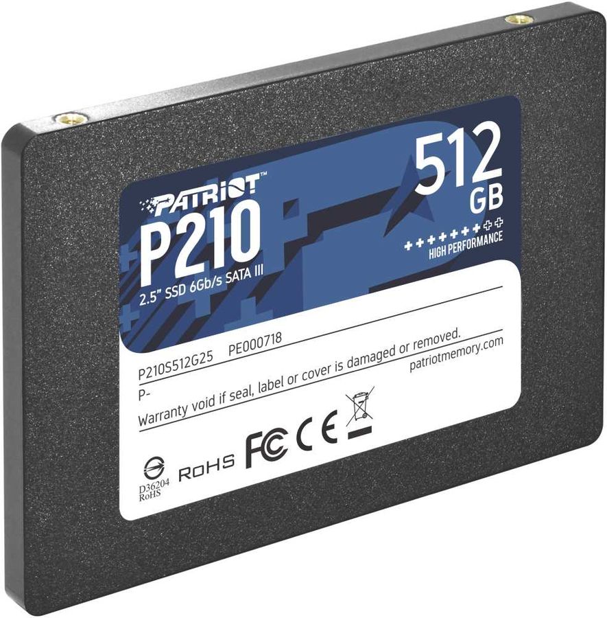 Твердотельный накопитель Patriot P210 SSD 512Gb P210S512G25 P210S512G25