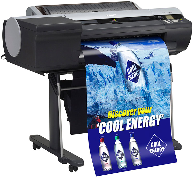 Плоттер Canon iPF6400s 24"/610mm, 8 colors(макс.объём-300мл), 2400x1200dpi, 256Mb, HDD 250GB, полистовая подача, загрузка рулона сверху, USB/LAN 8571B003 8571B003