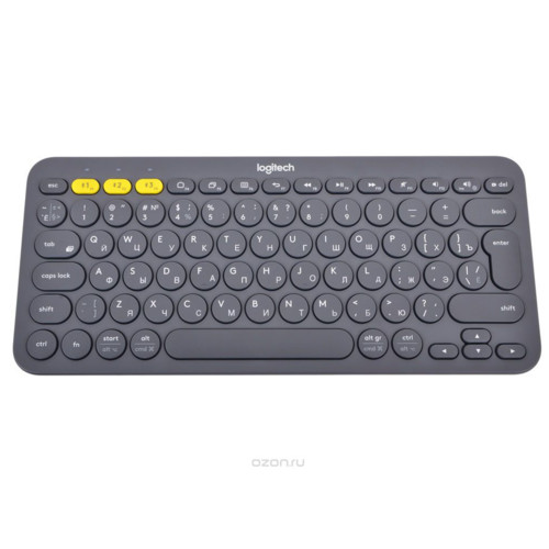 Клавиатура Беспроводная Logitech Wireless Bluetooth Multi-Device Keyboard K380 Dark Grey 920-007584 920-007584