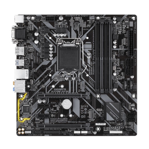 Материнская плата Gigabyte Soc-1151v2 Intel H370 4xDDR4 mATX AC`97 8ch(7.1) GbLAN RAID+VGA+DVI+HDMI+DP H370M DS3H H370M DS3H