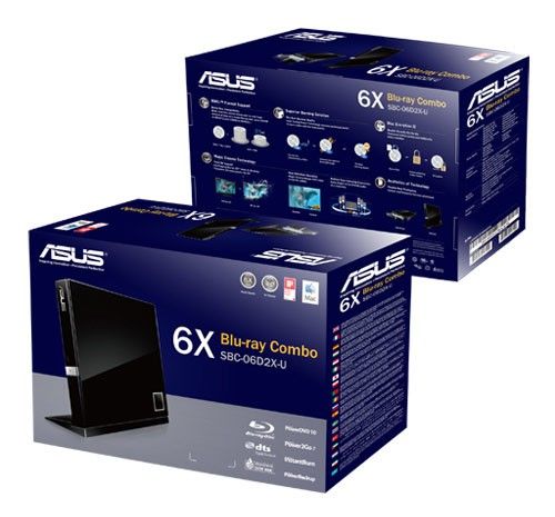 Привод Asus Blu-Ray SBC-06D2X-U/BLK/G/AS/USB slim черный SBC-06D2X-U