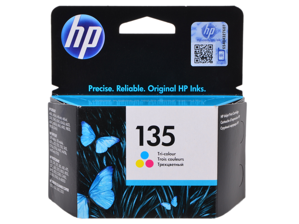 Картридж HP C8766HE трехцветный №135 (для Н470) C8766HE #1