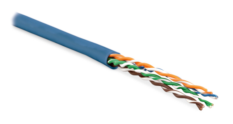 Кабель Hyperline (100 м) витая пара, неэкранированная U/UTP, категория 5e, 4 пары (24 AWG), многожильный (patсh), LSZH, нг(С)-HF, -20°C – +75°C, черный UUTP4-C5E-P24-IN-LSZH-BL-100 UUTP4-C5E-P24-IN-LSZH-BL-100