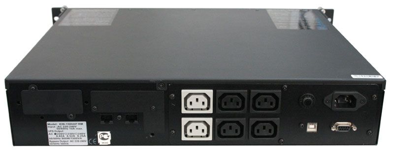 Источник бесперебойного питания Powercom King Pro RM, line-Interactive, 1500VA/900W, Rack, 2U, 6*IEC 320 C13, IEC, Serial+USB KIN-1500AP RM-2U KIN-1500AP