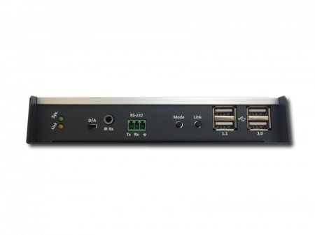 Удлинитель ATEN KVM DVI+USB+AUDIO+RS232+ИК, 500м, MM/10км, SM точка-точка/неогранич, в пределах LAN, 2xОптич,волокна SFP(LC);GbE (TCP/IP;IGMP), DVI-I+USB B/4xA+3xMINIJACK+3-контактн,клемма, F, без шнуров, DC 12V, (макс,разр,1920x1200 60Hz/1080p) TNTv TNTv/TNT MMS-9525DF
