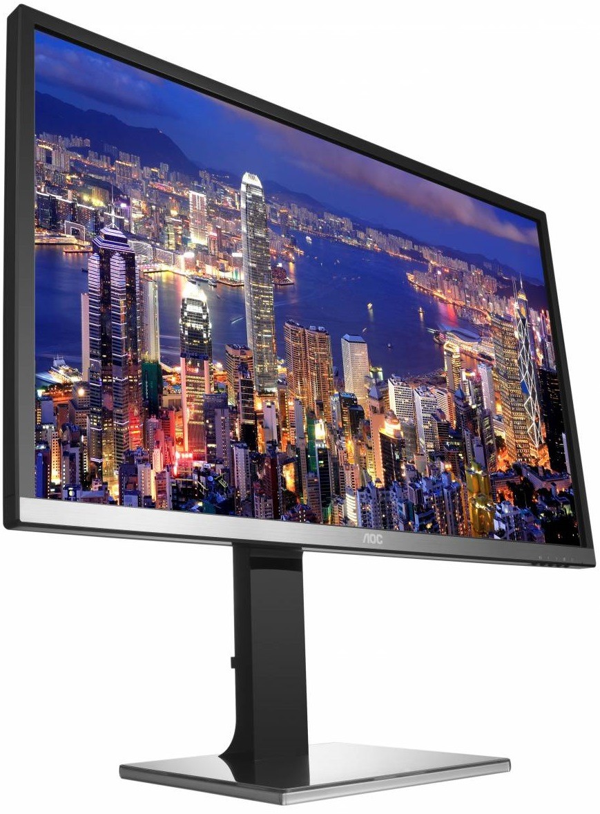 Монитор AOC 31,5" 3840x2160 MVA LED 21:9 4ms VGA DVI HDMI MHL DP 4x USB2.0/USB3.0 80M:1 178/178 350cd HAS Tilt Swivel Speakers Black/Red/Silver U3277PWQU U3277PWQU #1