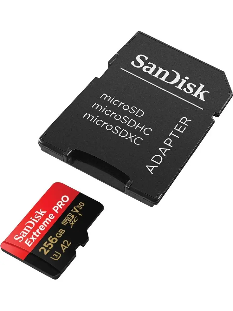 Карта памяти SanDisk SDSQXCD-256G-GN6MA 256GB,microSDXC,Class 10,UHS-I,A2,C10,V30,U3,Extreme Pro,SD адаптер,200MB/s SDSQXCD-256G-GN6MA SDSQXCD-256G-GN6MA #4