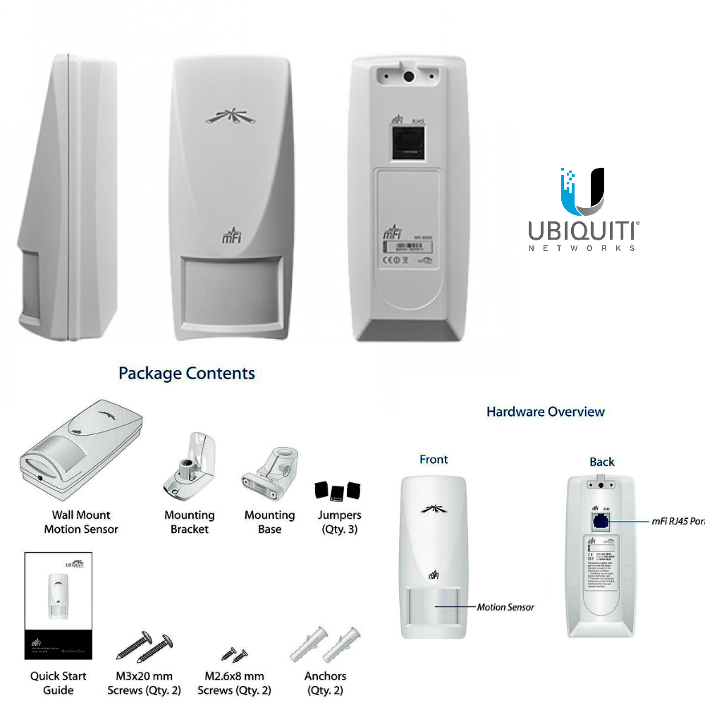 Датчик Ubiquiti mFi Wall Mount Motion Sensor MFI-MSW MFI-MSW #4