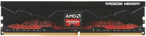Модуль памяти AMD 8GB Radeon™ DDR4 3200 DIMM R9 Gamers Series Black Gaming Memory Non-ECC, CL16, 1.35V, Heat Shield, RTL R9S48G3206U2S R9S48G3206U2S