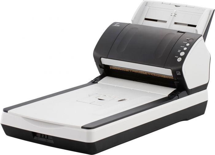 Сканер Fujitsu fi-7240 планшетный, двухсторонний, 40 стр./мин, ADF 80 + Flatbed, USB 2.0, A4, 3000 стр./день PA03670-B601 PA03670-B601
