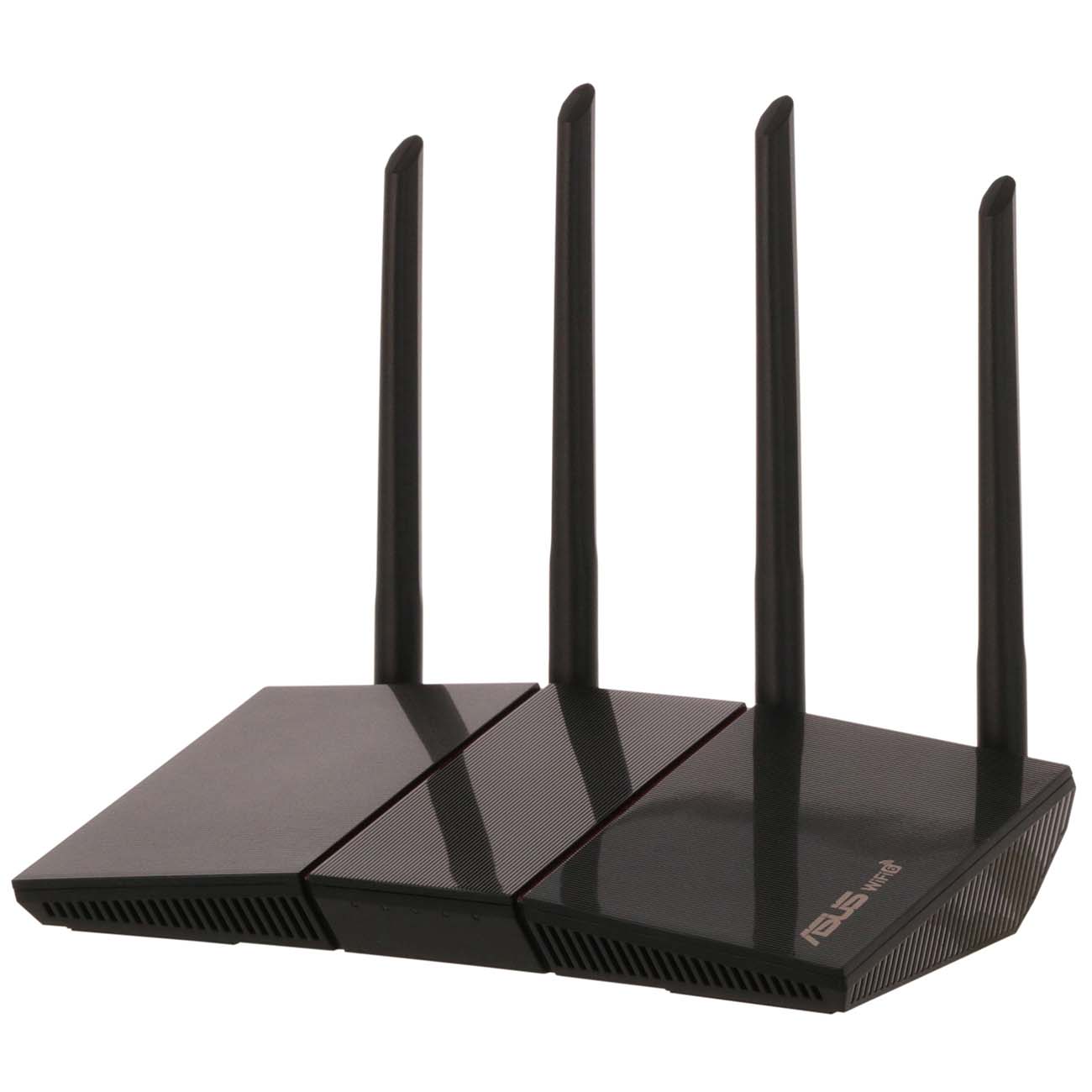 Маршрутизатор ASUS RT-AX55 802.11b/g/n/ac/ax, до 574 + 1201Мбит/c, 2,4 + 5 гГц, 4 антенны, GBT LAN 90IG06C0-BO3100 90IG06C0-BO3100