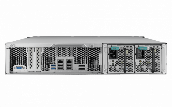 Сетевой RAID-накопитель QNAP 12 отсеков для HDD, 19", два блока питания. Intel Core i3-2120 3,3 ГГц, 4ГБ TS-1279U-RP TS-1279U-RP