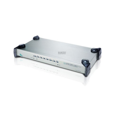 KVM переключатель ATEN VGA/SVGA+KBD+MOUSE PS2, 4> 8 компьютеров, без шнуров, (KVM=монитор200MHz+клав.+мышь;DDC2B;CS-428) CS428-AT-G CS428-AT-G