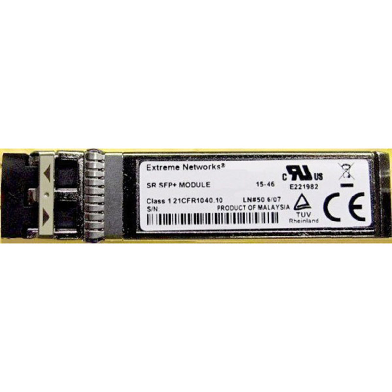 Модуль Extreme Networks 10 Gigabit Ethernet SFP+ module, 1310nm, SMF 10km link, LC connector 10302 10302