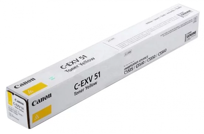 Тонер Canon C-EXV 51L желтый для iR ADV C55xx (26000 стр.) 0487C002 0487C002 #3