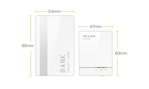 Адаптер TP-Link AV600, 600 Мбит/с Powewrline, 1 Gigabit Ethernet TL-PA6010 TL-PA6010