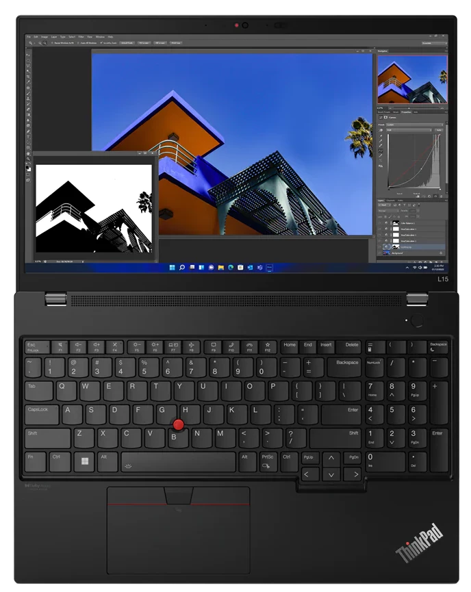 Ноутбук Lenovo  ThinkPad L15 G3 Core i5 1235U 16Gb SSD512Gb Intel Iris Xe graphics 15.6" IPS FHD (1920x1080) Windows 11 Professional 64 black WiFi BT Cam 21C4S7FU00 21C4S7FU00 #2