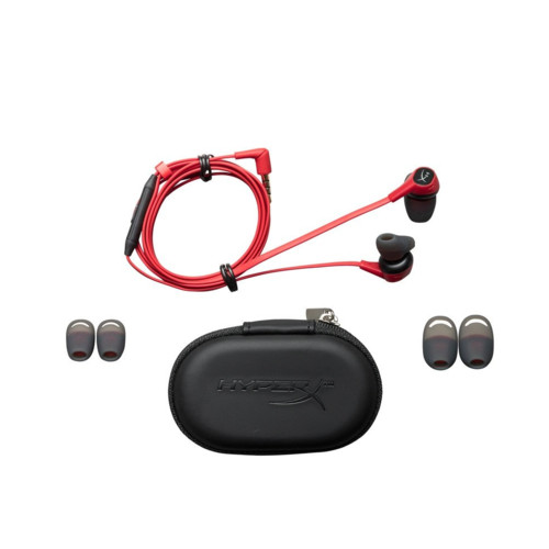 Гарнитура HyperX Cloud Earbuds вкладыши 1.2м красный проводные  HX-HSCEB-RD HX-HSCEB-RD