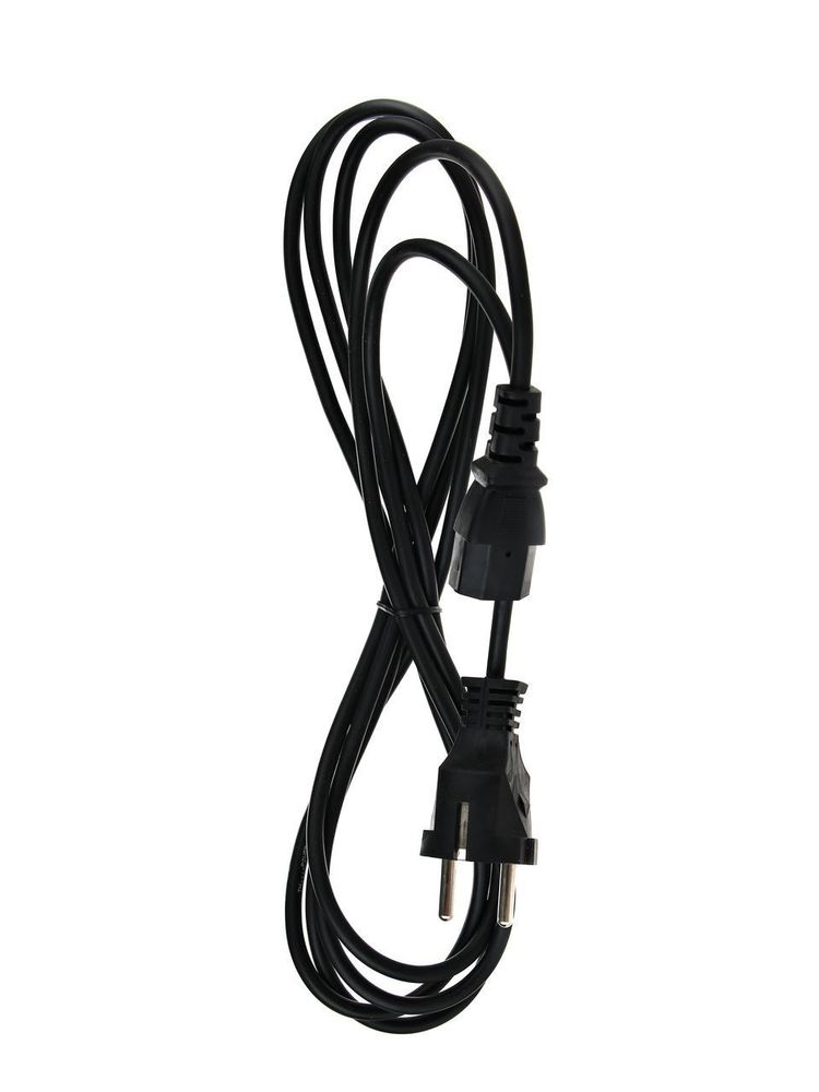 Кабель питания VCOM компьютер - розетка 220V <3.0м> (Европейский стандарт) TP021-3.0-BK TP021-3.0-BK