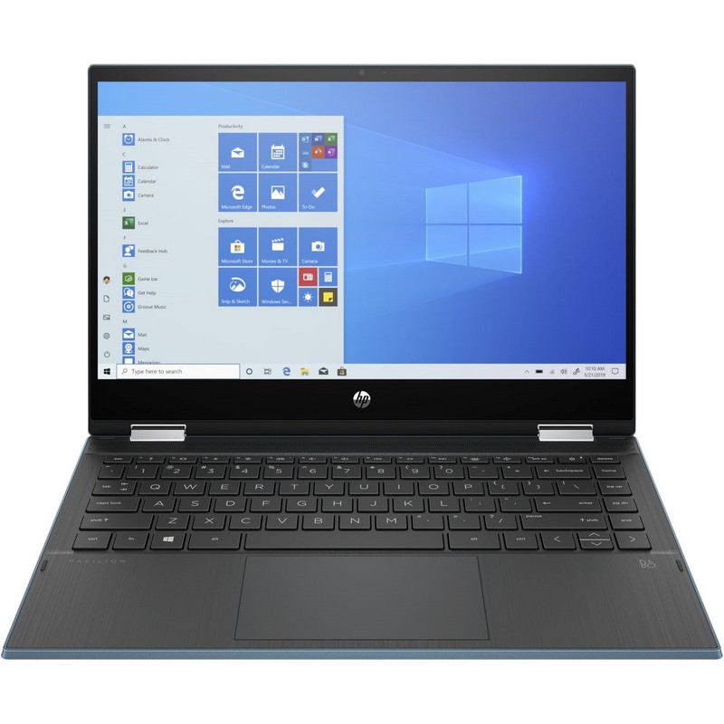 Ноутбук-трансформер HP Pavilion x360 14-dw1007ur Core i5 1135G7/8Gb/SSD256Gb/Intel Iris Xe graphics/14"/IPS/Touch/FHD (1920x1080)/Windows 10/green/WiFi/BT/Cam 2X2R4EA 2X2R4EA