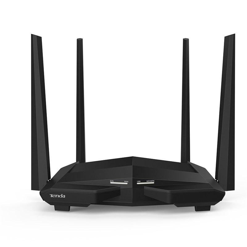 Роутер Tenda двухдиапазонный 1200Мбит/с, 3 Гигабитных LAN порта, 1 WAN GE порт, 802.11ac стандарт AC10U AC10U