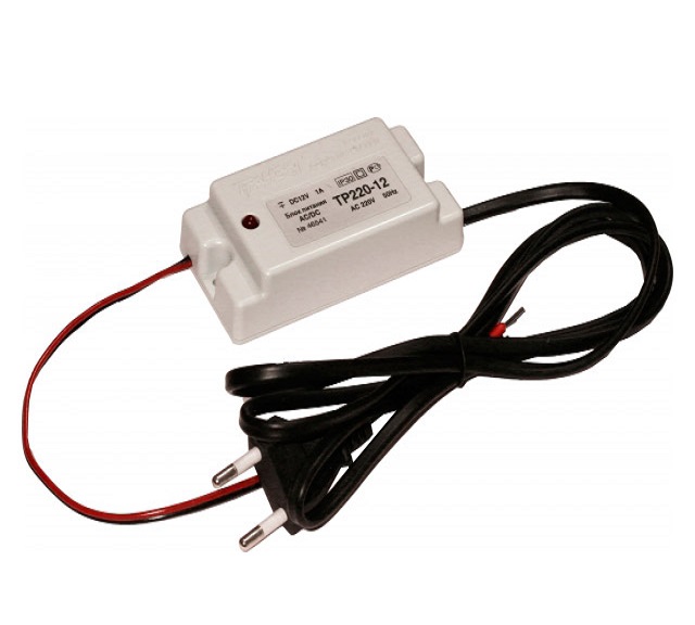 Блок питания ТР-220-12 входное напряжение 175-264В, 12В, 1А, крепление на DIN ТР220-12