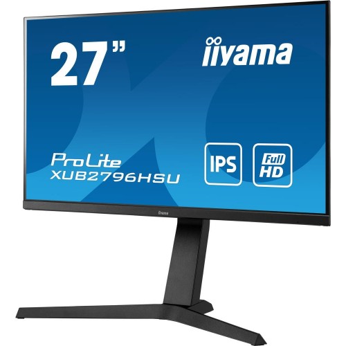 Монитор IIYAMA 27" ProLite 1920x1080@75Гц IPS LED 16:9 1ms HDMI DP 2*USB2.0 80M:1 1000:1 178/178 250cd HAS Pivot Tilt Swivel Speakers Black XUB2796HSU-B1 XUB2796HSU-B1