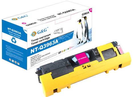 Тонер-картридж G&G пурпурный для HP Color LaserJet 1500/2500/2550 Canon LBP-5200 (4000стр) NT-Q3963A NT-Q3963A